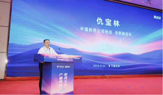 （中国财务公司协会专职副会长仇宝林致辞）