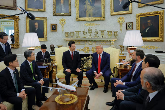 韩国总统李在明访问华盛顿