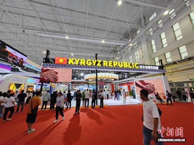 第十五届新疆喀什·中亚南亚商品交易会一角。王小军 摄