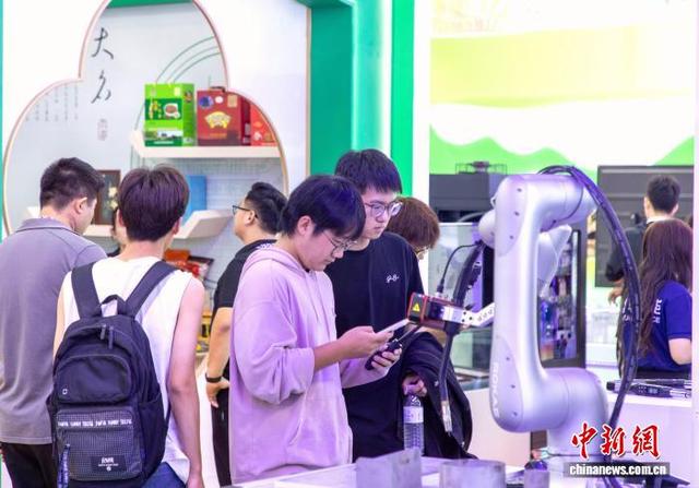 图为游客在河北国际工业设计创新成果展览会参观。中新社记者 韩冰 摄